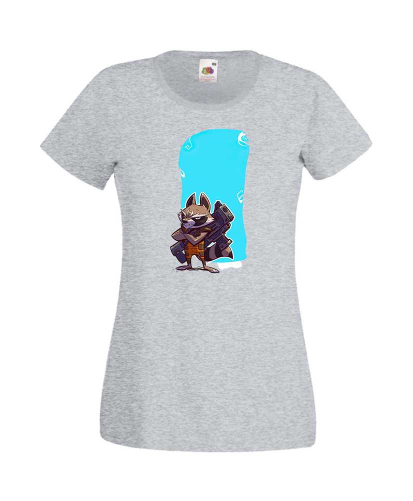 Дамска Тениска Marvel Avengers Super Heroes Rocket Racoon 1