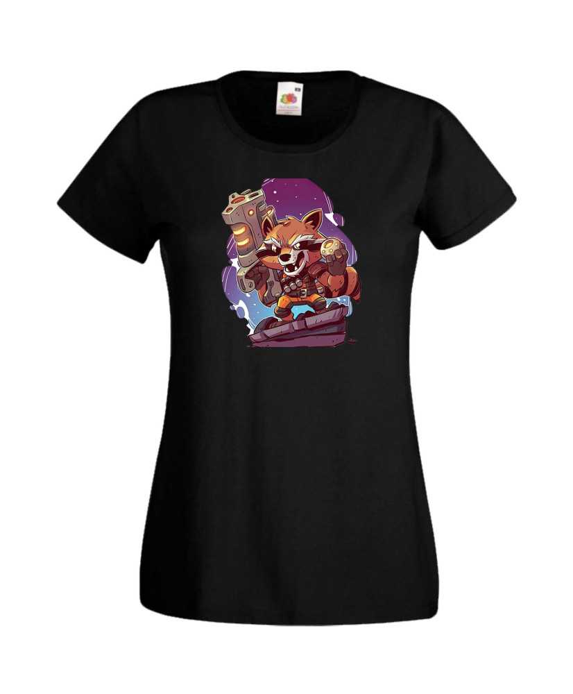 Дамска Тениска Marvel Avengers Super Heroes Rocket Racoon 2
