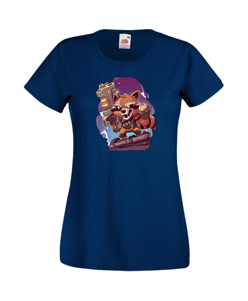 Дамска Тениска Marvel Avengers Super Heroes Rocket Racoon 2 Дамска Тениска Marvel Avengers Super Heroes Rocket Racoon 2