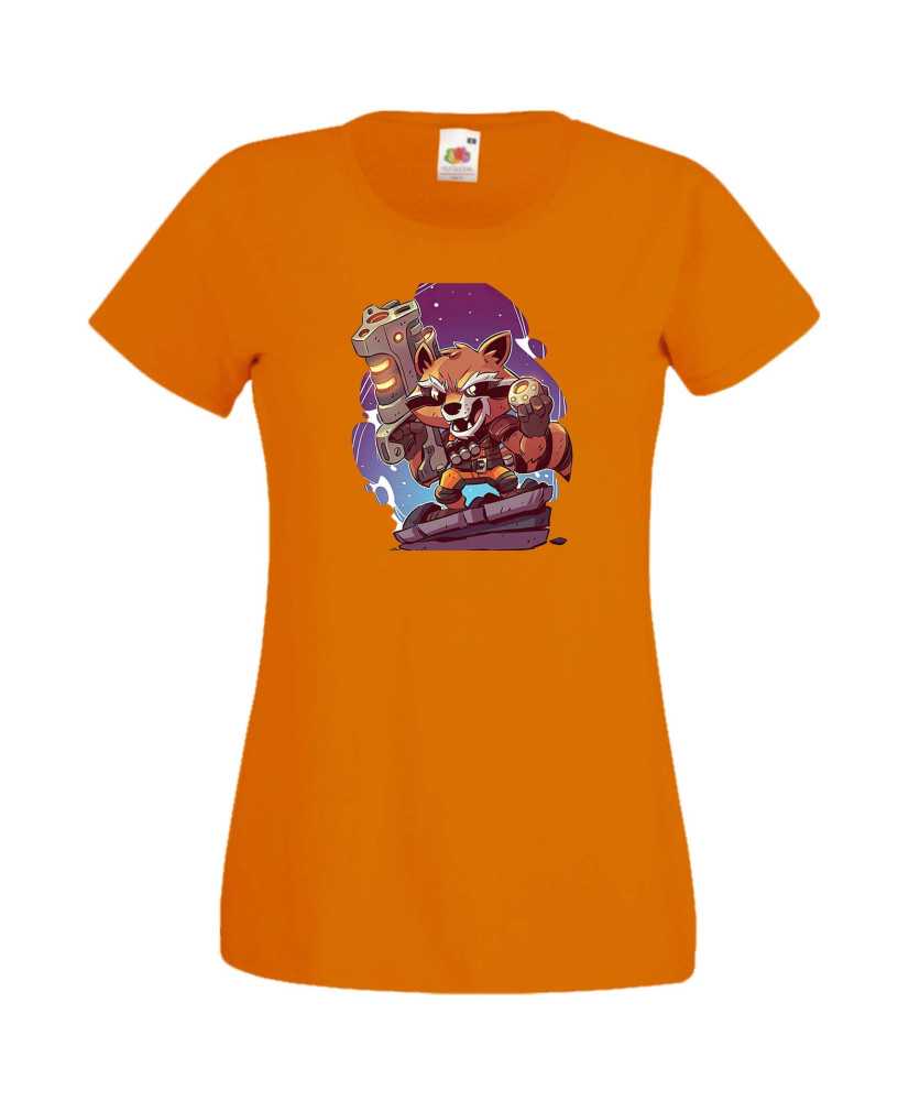 Дамска Тениска Marvel Avengers Super Heroes Rocket Racoon 2