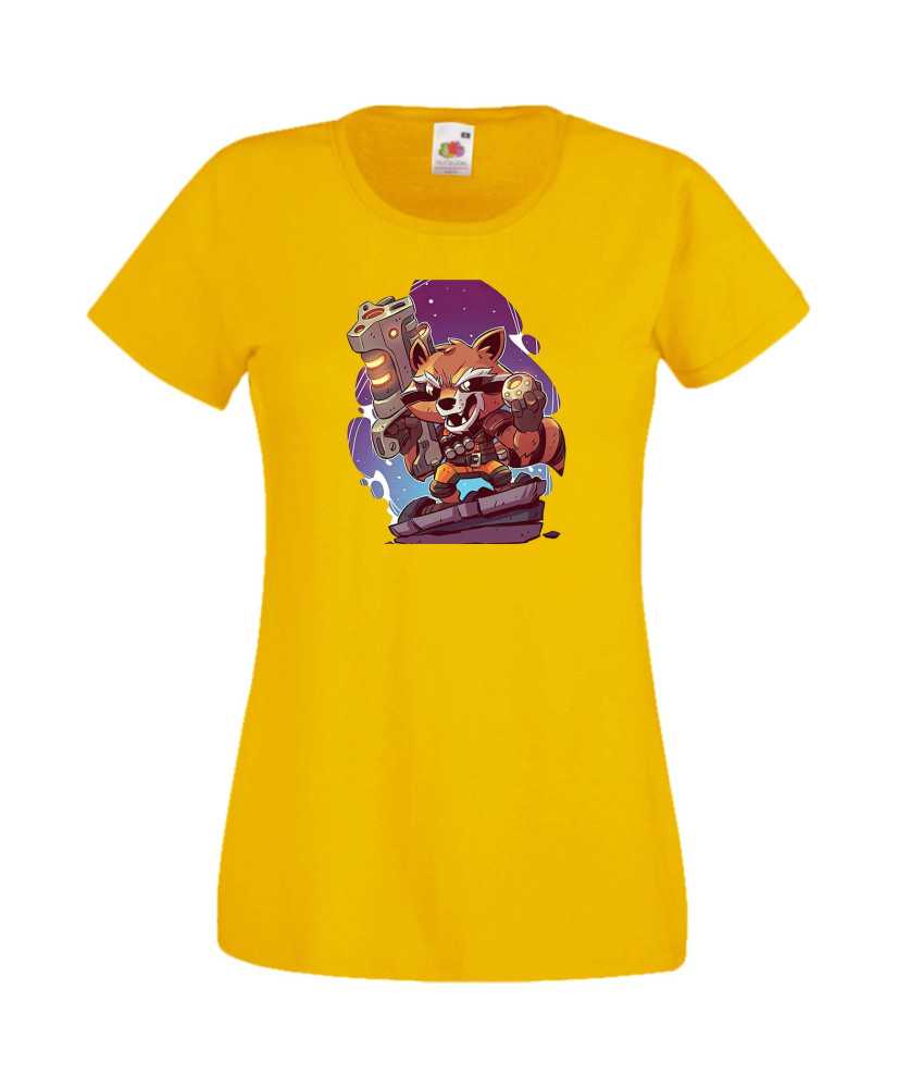 Дамска Тениска Marvel Avengers Super Heroes Rocket Racoon 2