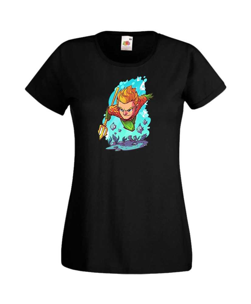Дамска Тениска Dc Justice League Super Heroes Aquaman