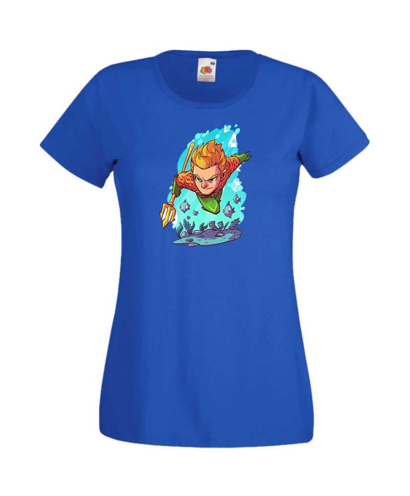 Дамска Тениска Dc Justice League Super Heroes Aquaman