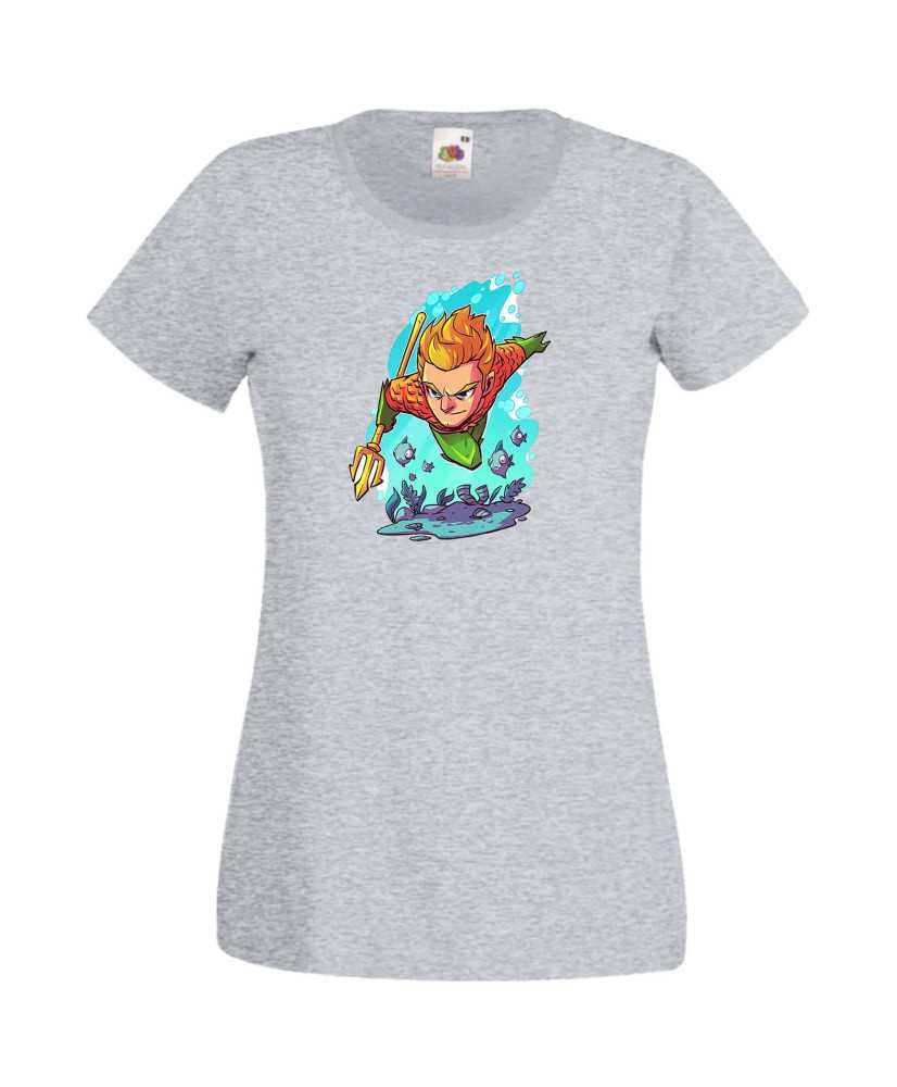 Дамска Тениска Dc Justice League Super Heroes Aquaman