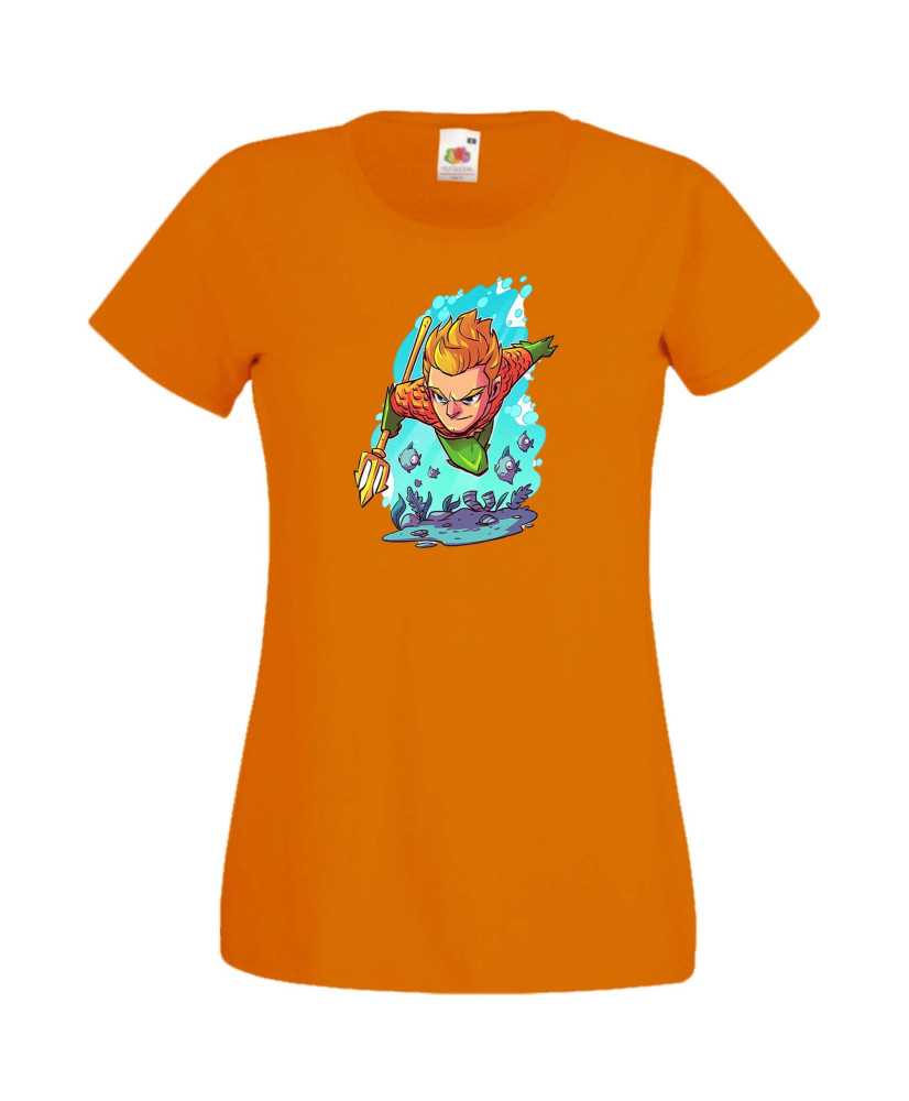 Дамска Тениска Dc Justice League Super Heroes Aquaman