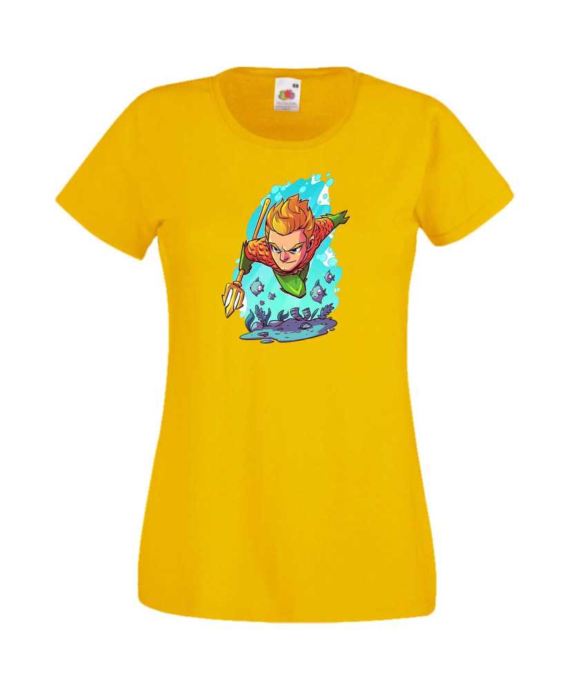 Дамска Тениска Dc Justice League Super Heroes Aquaman