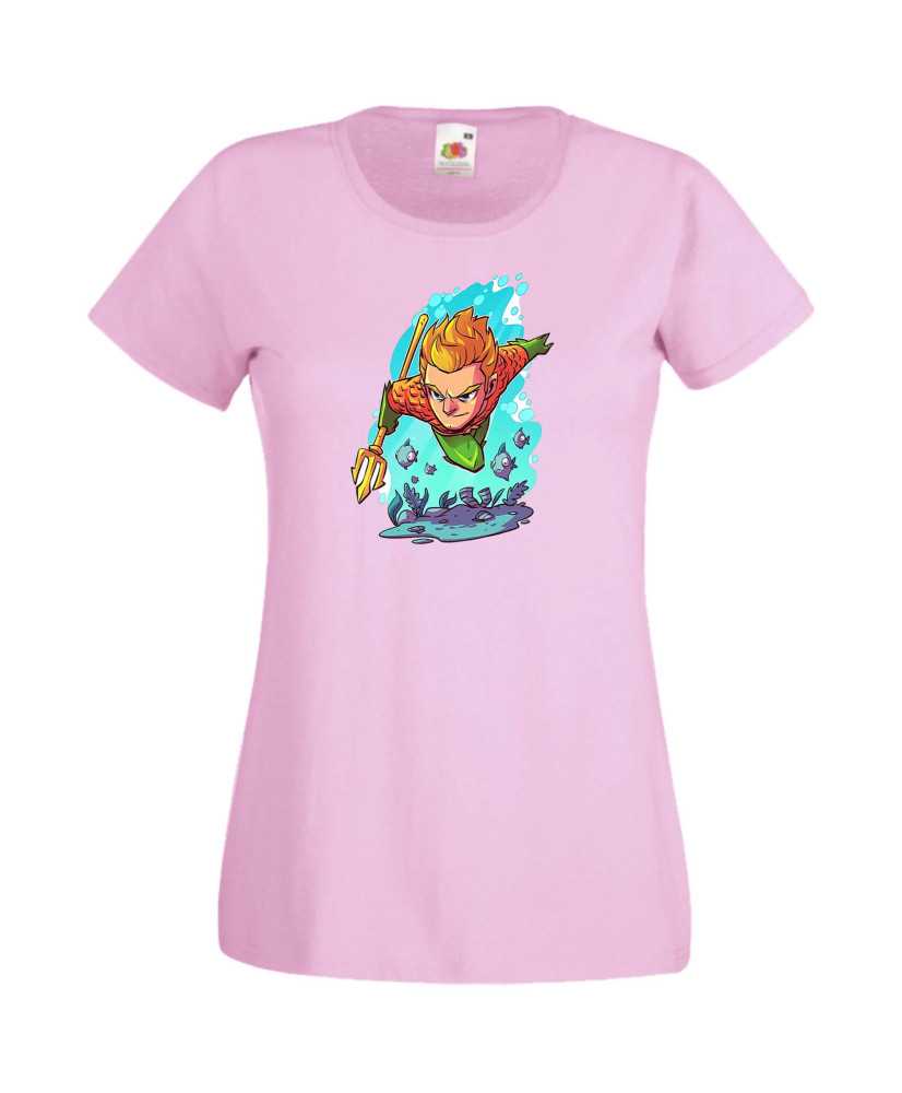 Дамска Тениска Dc Justice League Super Heroes Aquaman