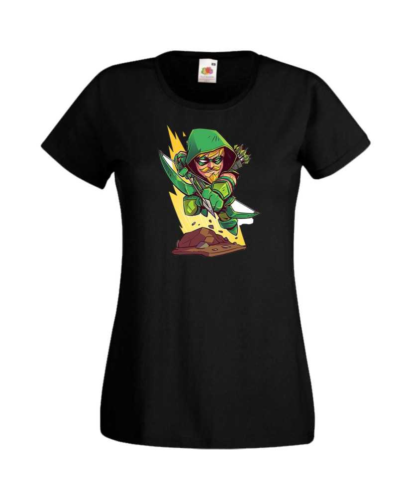 Дамска Тениска Dc Justice League Super Heroes Green Arrow