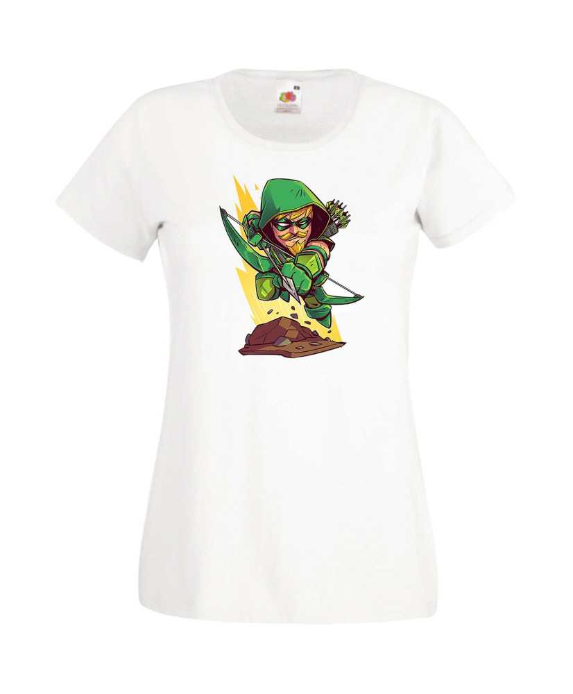 Дамска Тениска Dc Justice League Super Heroes Green Arrow