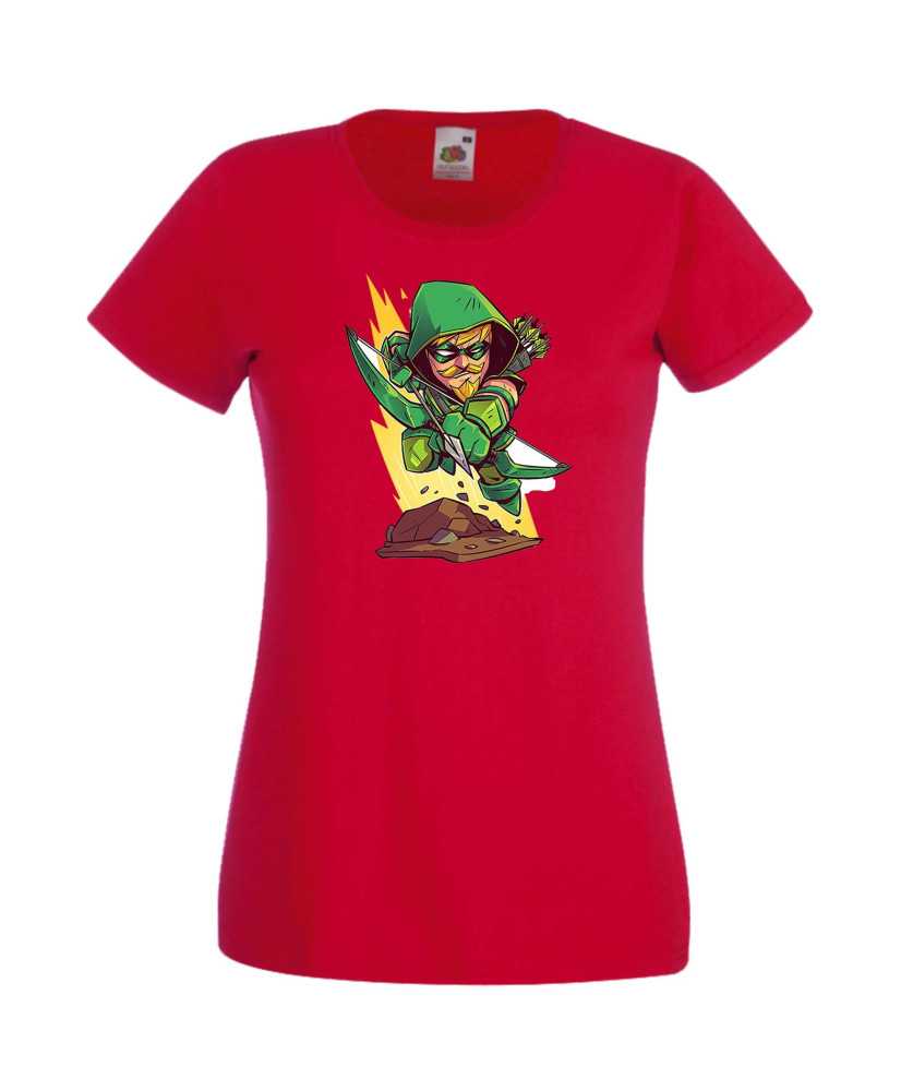 Дамска Тениска Dc Justice League Super Heroes Green Arrow