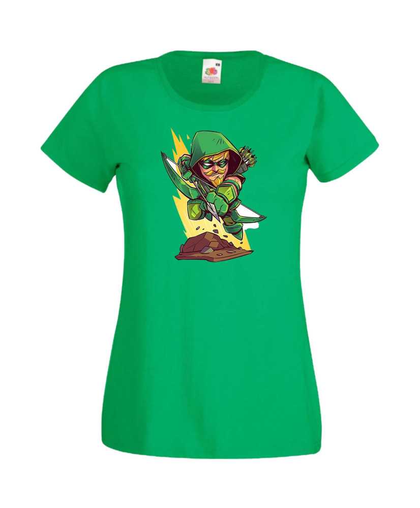 Дамска Тениска Dc Justice League Super Heroes Green Arrow