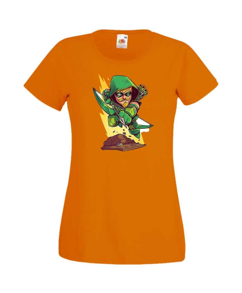 Дамска Тениска Dc Justice League Super Heroes Green Arrow