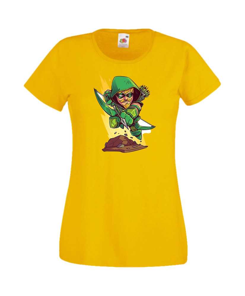 Дамска Тениска Dc Justice League Super Heroes Green Arrow