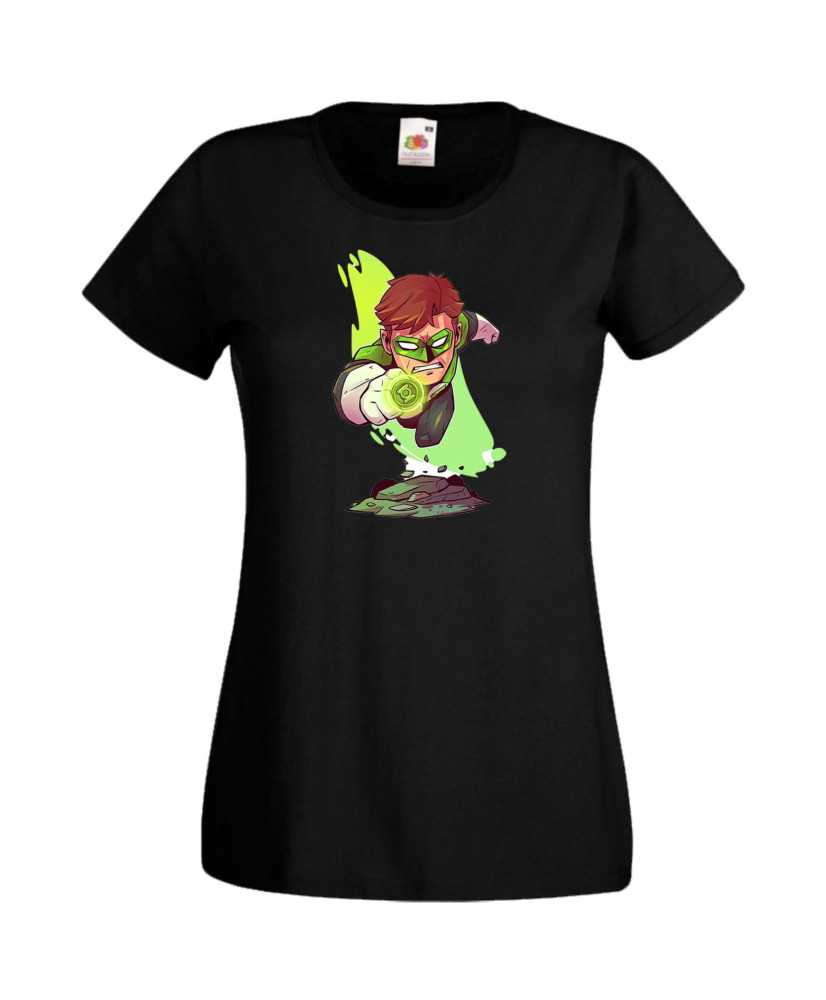Дамска Тениска Dc Justice League Super Heroes Green Lantern