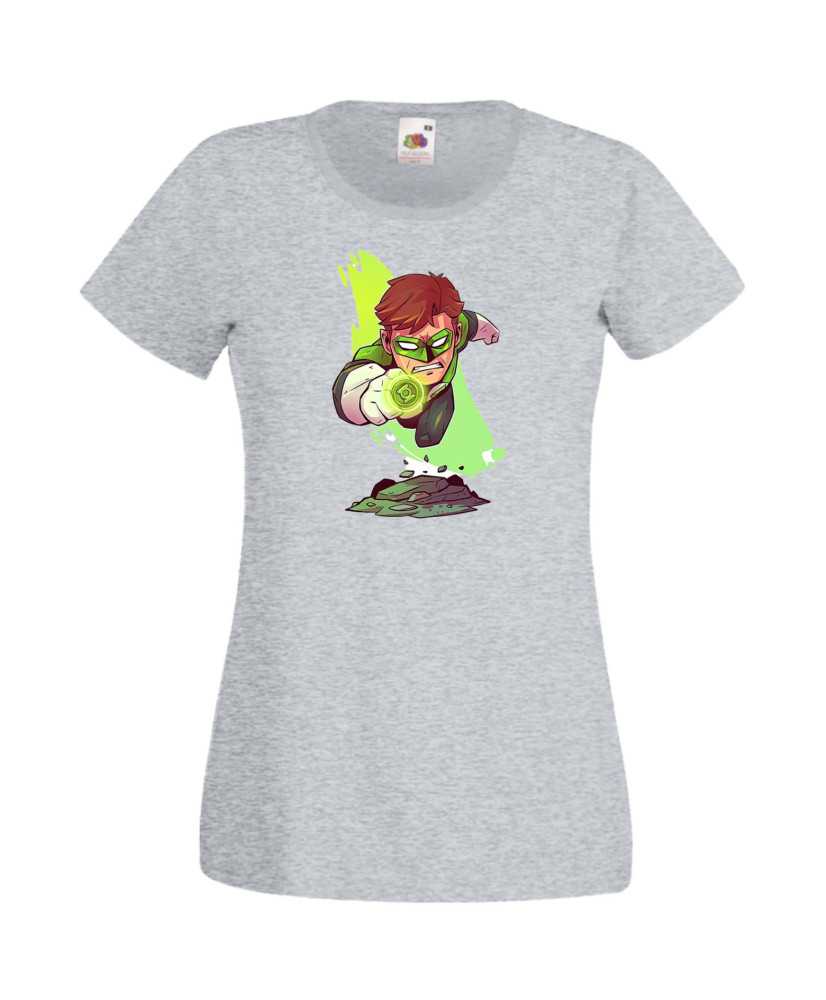 Дамска Тениска Dc Justice League Super Heroes Green Lantern
