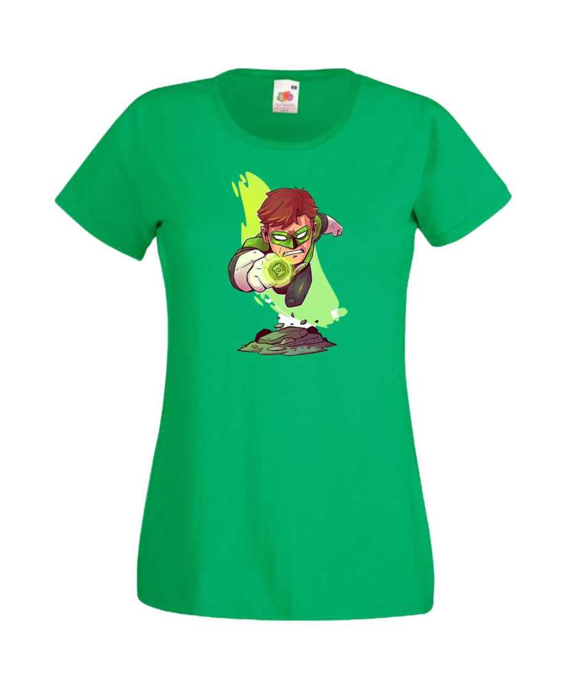 Дамска Тениска Dc Justice League Super Heroes Green Lantern