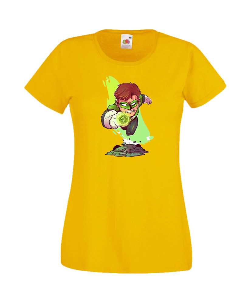 Дамска Тениска Dc Justice League Super Heroes Green Lantern