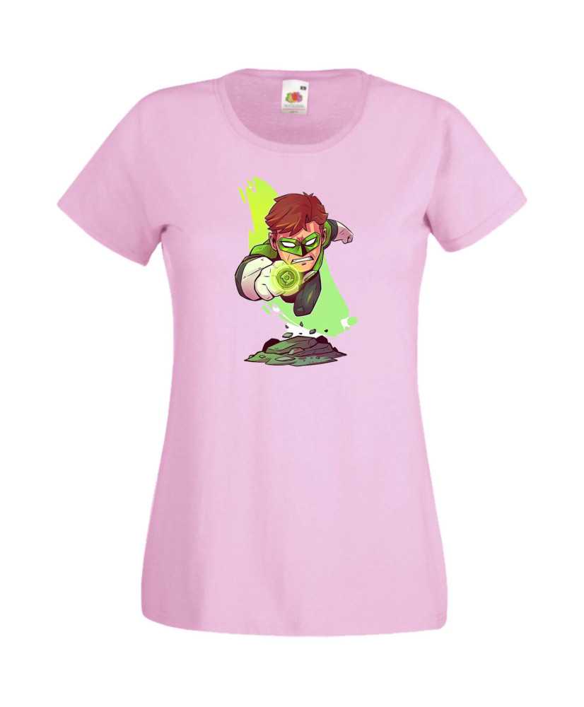 Дамска Тениска Dc Justice League Super Heroes Green Lantern