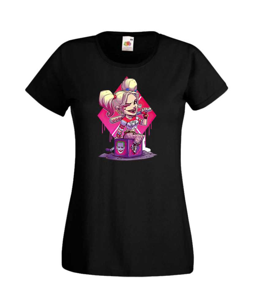 Дамска Тениска Dc Justice League Super Heroes Harley Queen 1