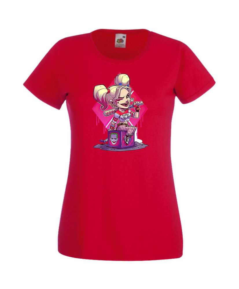 Дамска Тениска Dc Justice League Super Heroes Harley Queen 1