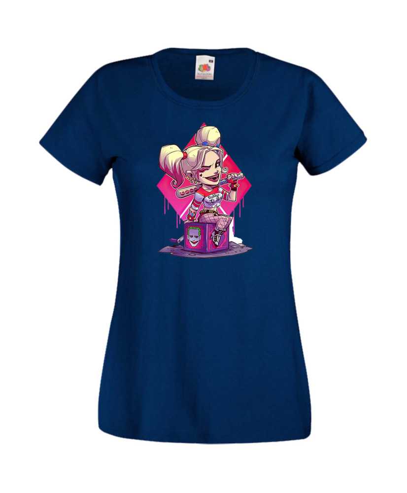 Дамска Тениска Dc Justice League Super Heroes Harley Queen 1