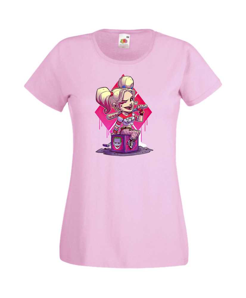 Дамска Тениска Dc Justice League Super Heroes Harley Queen 1