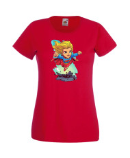 Дамска Тениска Dc Justice League Super Heroes Super Girl