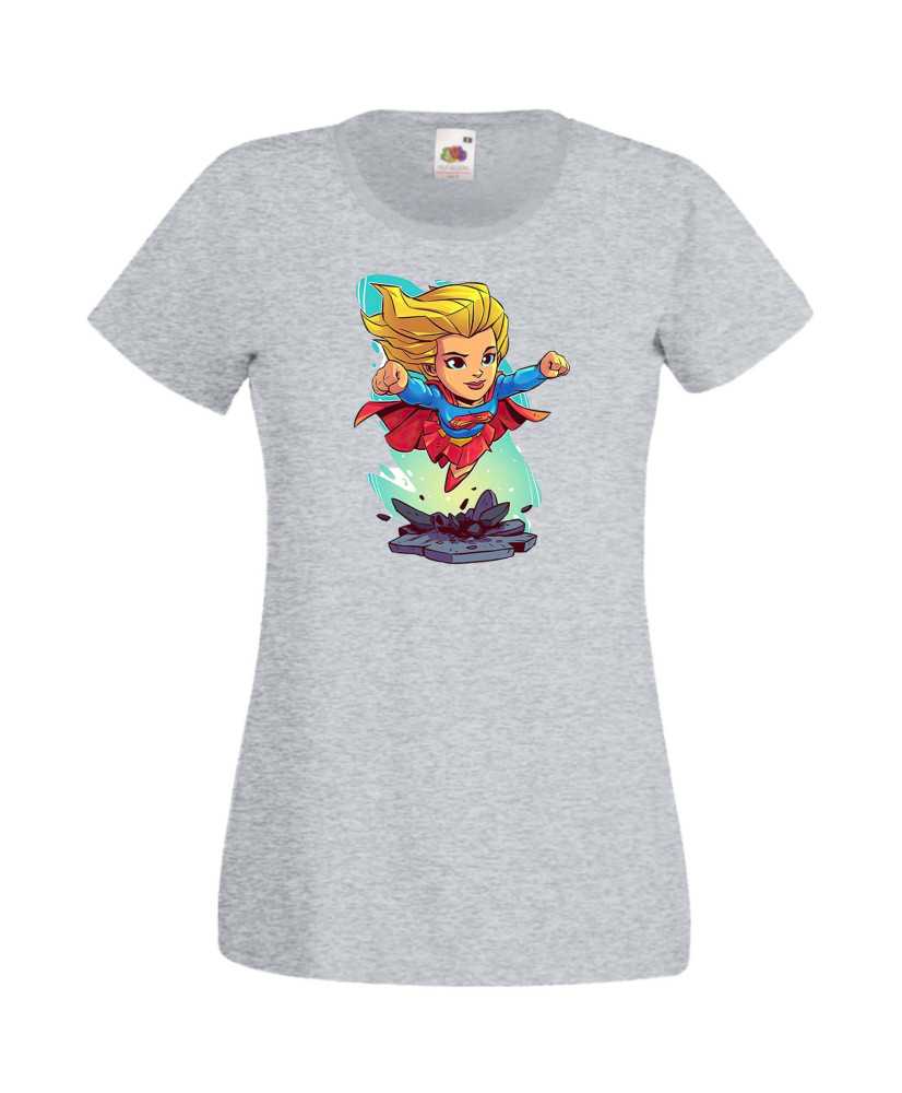 Дамска Тениска Dc Justice League Super Heroes Super Girl