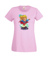 Дамска Тениска Dc Justice League Super Heroes Super Girl