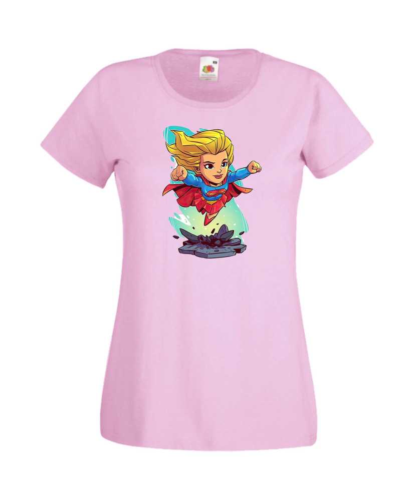 Дамска Тениска Dc Justice League Super Heroes Super Girl