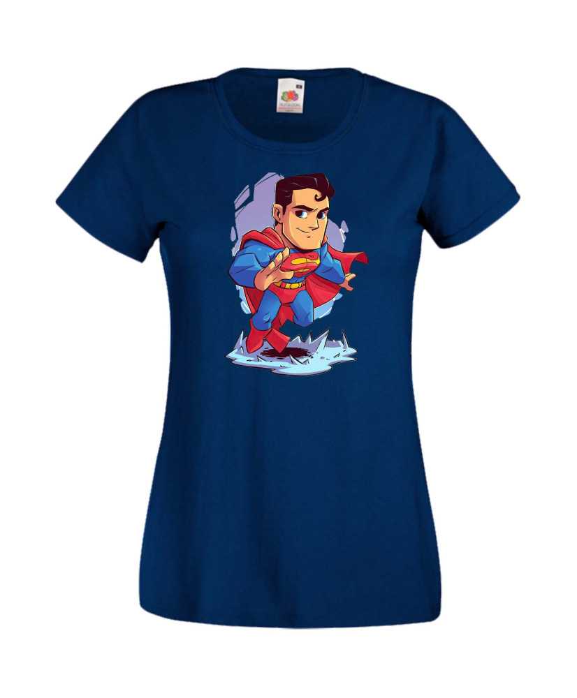 Дамска Тениска Dc Justice League Super Heroes Superman