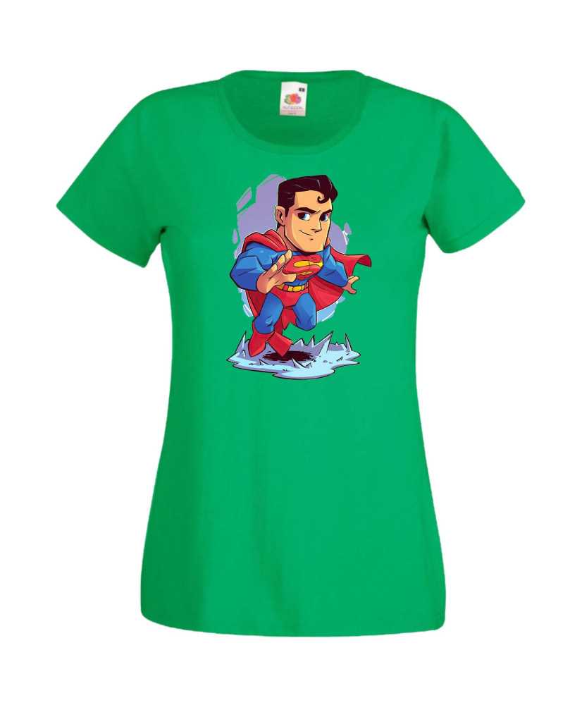 Дамска Тениска Dc Justice League Super Heroes Superman