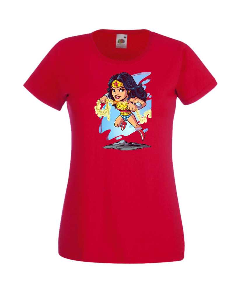 Дамска Тениска Dc Justice League Super Heroes Wonder Woman