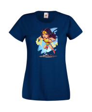 Дамска Тениска Dc Justice League Super Heroes Wonder Woman