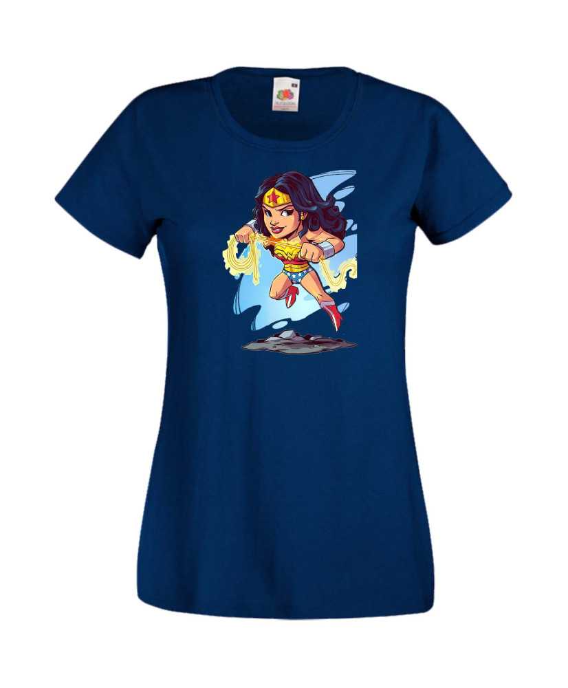 Дамска Тениска Dc Justice League Super Heroes Wonder Woman