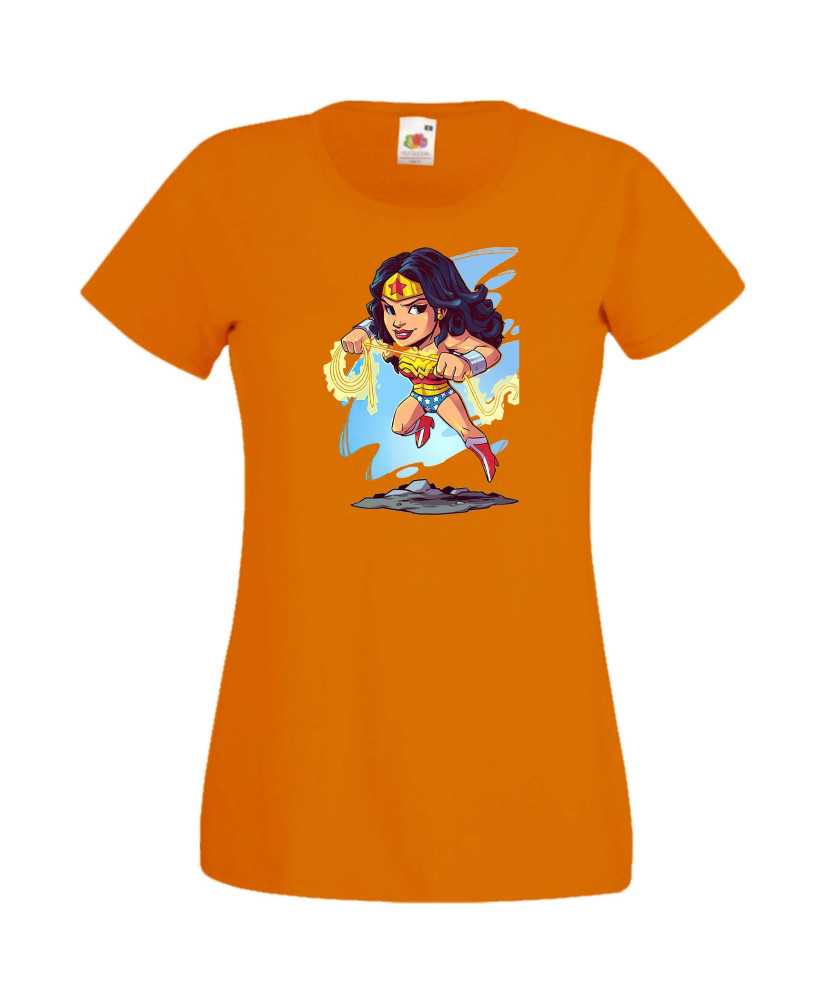Дамска Тениска Dc Justice League Super Heroes Wonder Woman