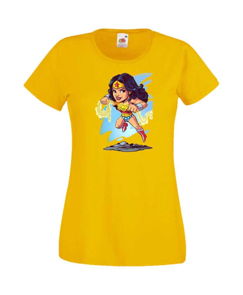 Дамска Тениска Dc Justice League Super Heroes Wonder Woman