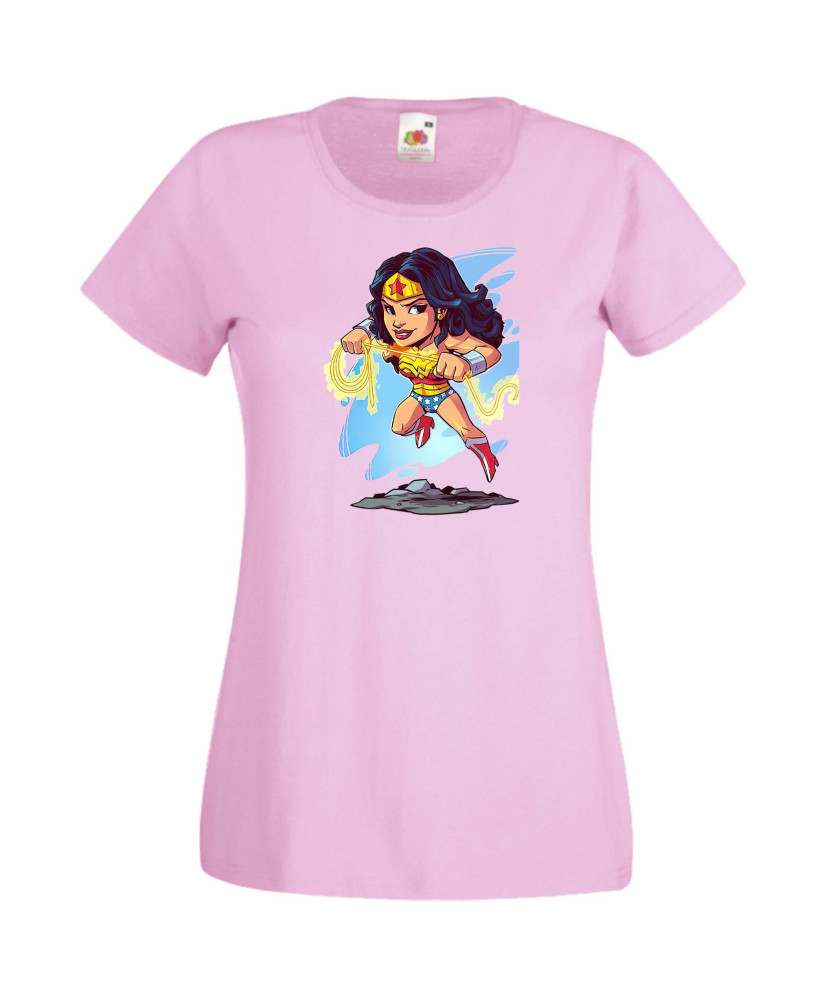 Дамска Тениска Dc Justice League Super Heroes Wonder Woman Дамска Тениска Dc Justice League Super Heroes Wonder Woman