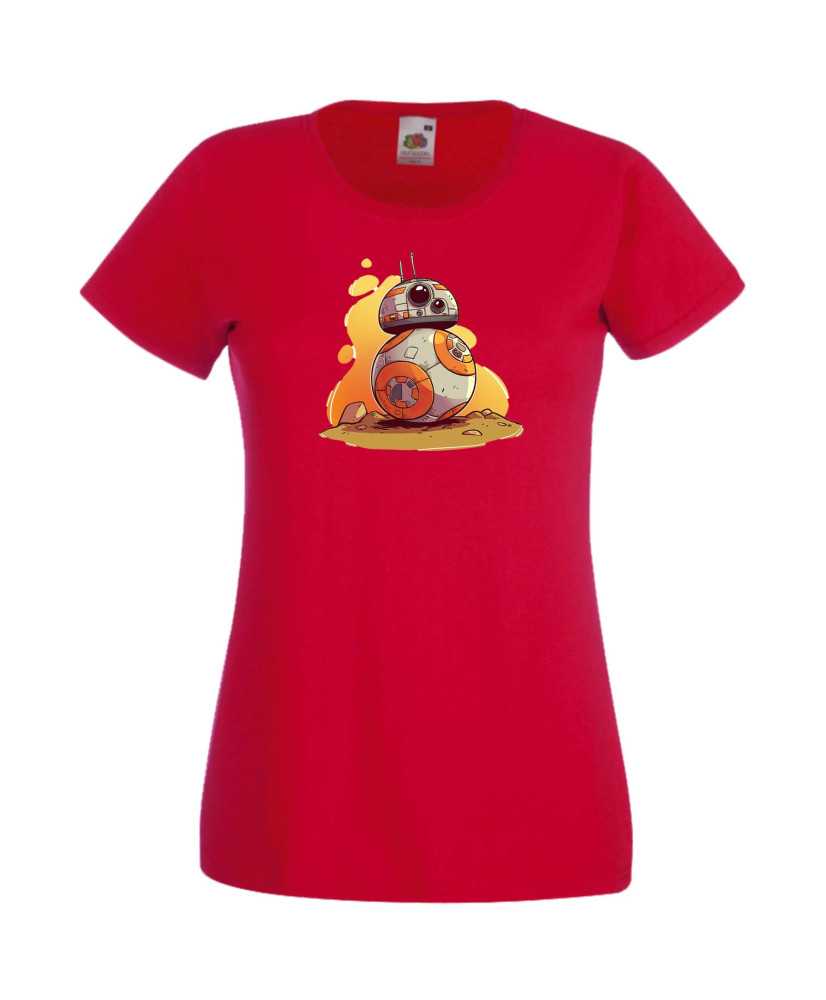 Дамска Тениска Star Wars Bb-8 Дамска Тениска Star Wars Bb-8
