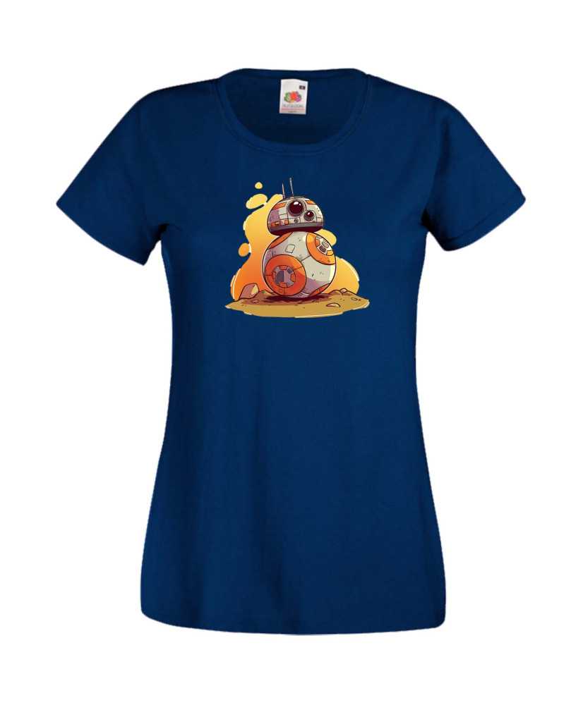 Дамска Тениска Star Wars Bb-8 Дамска Тениска Star Wars Bb-8