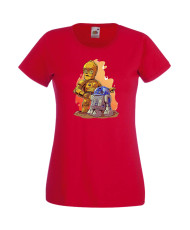 Дамска Тениска Star Wars  R2-D2 & C3Po
