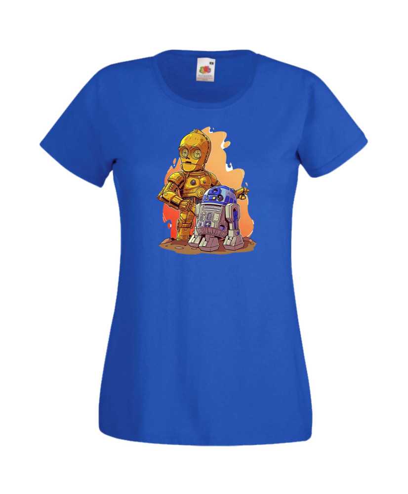 Дамска Тениска Star Wars R2-D2 & C3Po Дамска Тениска Star Wars R2-D2 & C3Po