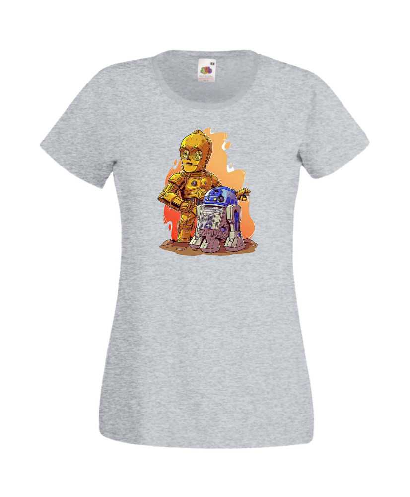Дамска Тениска Star Wars R2-D2 & C3Po Дамска Тениска Star Wars R2-D2 & C3Po