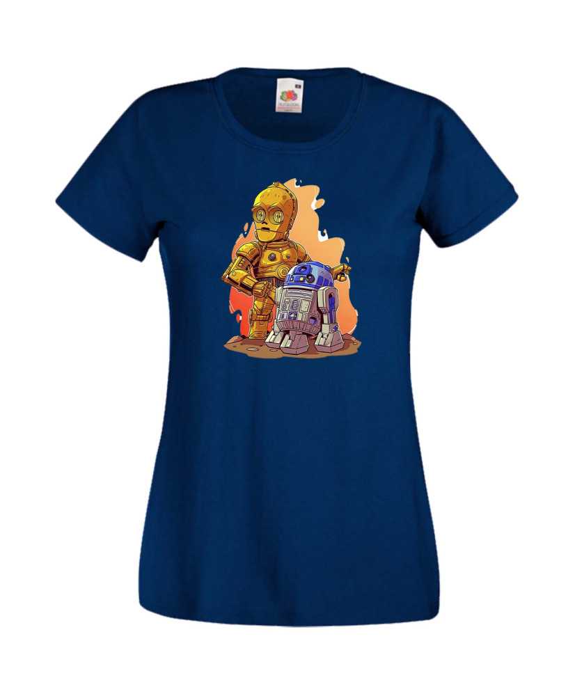 Дамска Тениска Star Wars R2-D2 & C3Po Дамска Тениска Star Wars R2-D2 & C3Po