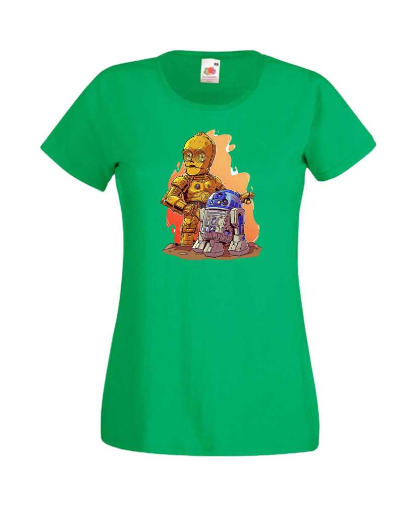 Дамска Тениска Star Wars R2-D2 & C3Po Дамска Тениска Star Wars R2-D2 & C3Po