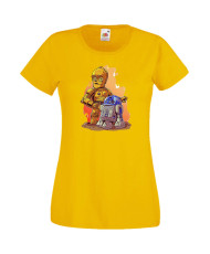 Дамска Тениска Star Wars  R2-D2 & C3Po