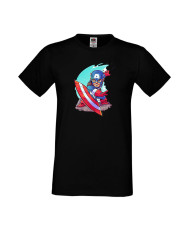 Мъжка Тениска Marvel Avengers Super Heroes Captain America 1