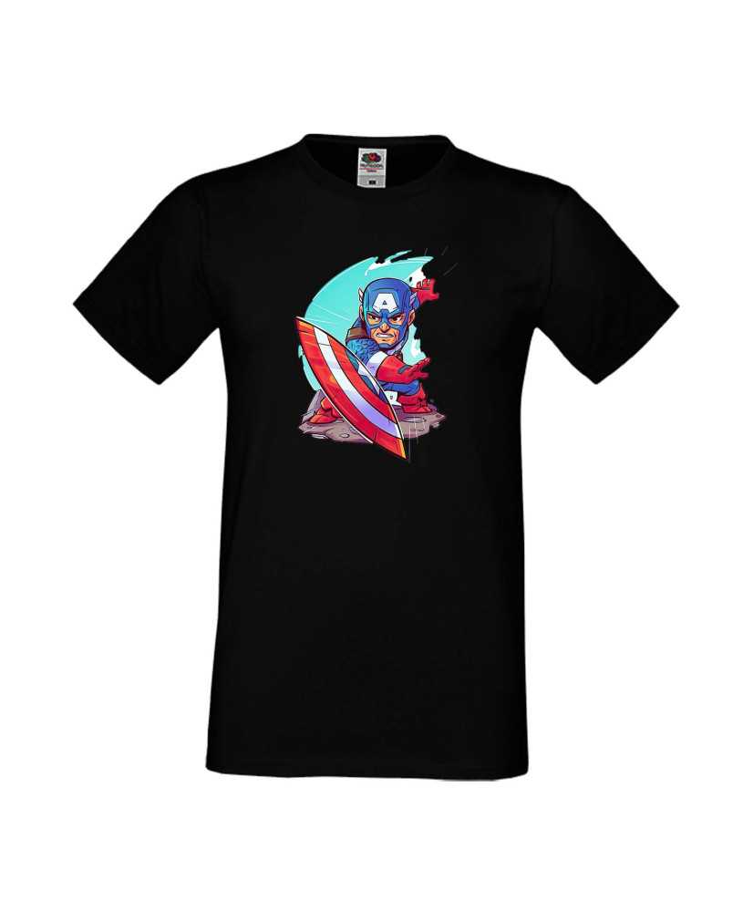 Мъжка Тениска Marvel Avengers Super Heroes Captain America 1