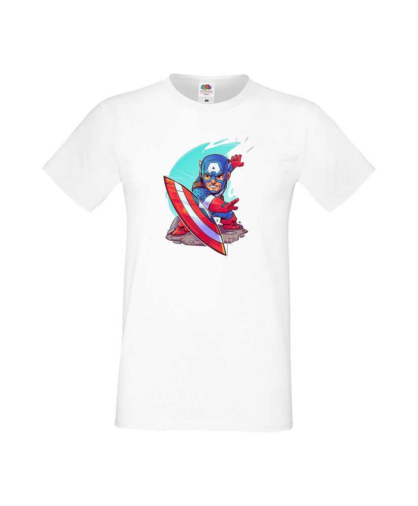 Мъжка Тениска Marvel Avengers Super Heroes Captain America 1