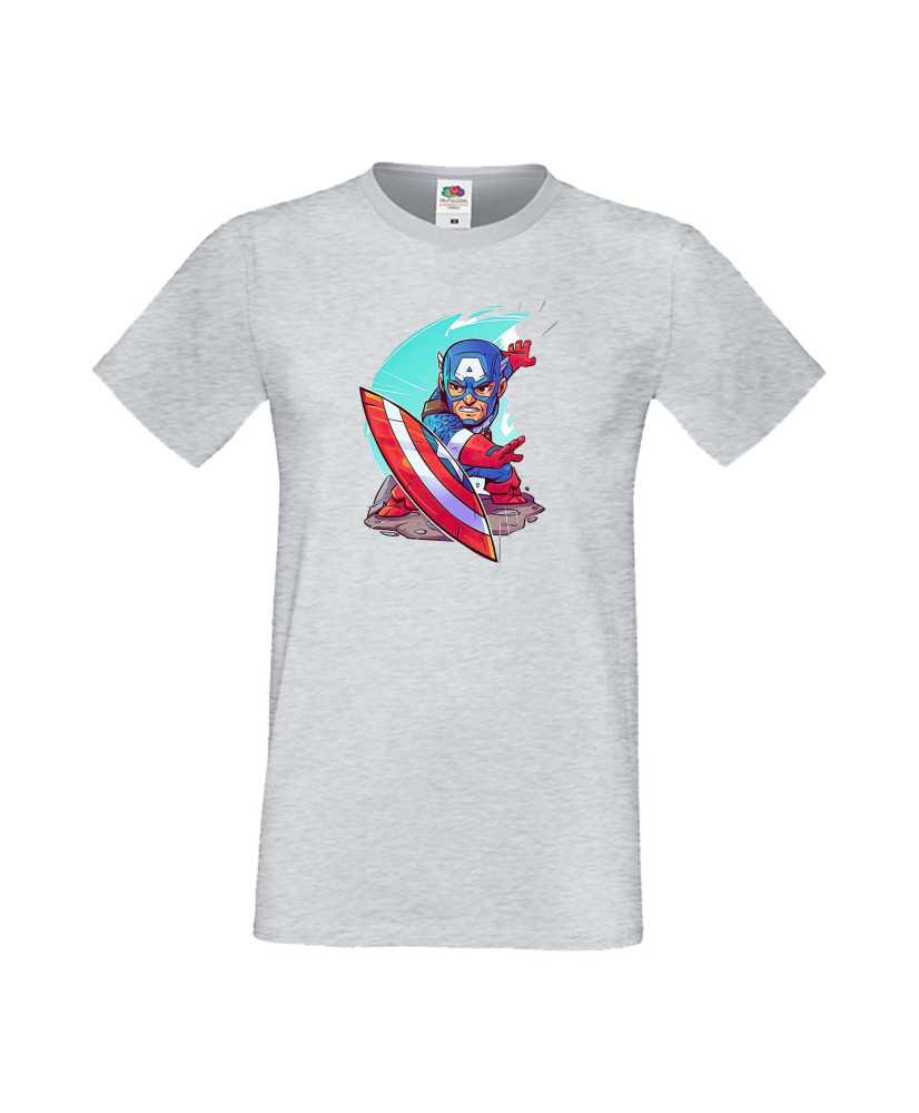 Мъжка Тениска Marvel Avengers Super Heroes Captain America 1
